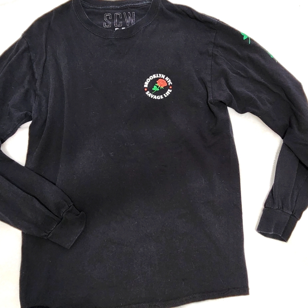 black sweater